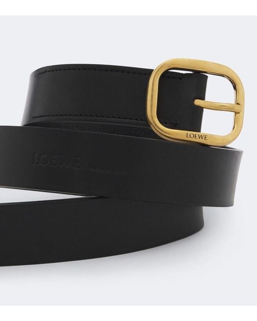 Loewe Black Leather Belt