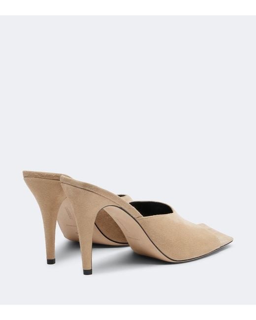 Christen Natural Edge Suede Mules