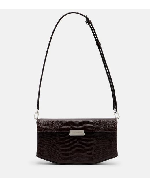 Totême Black Clip Small Leather Shoulder Bag