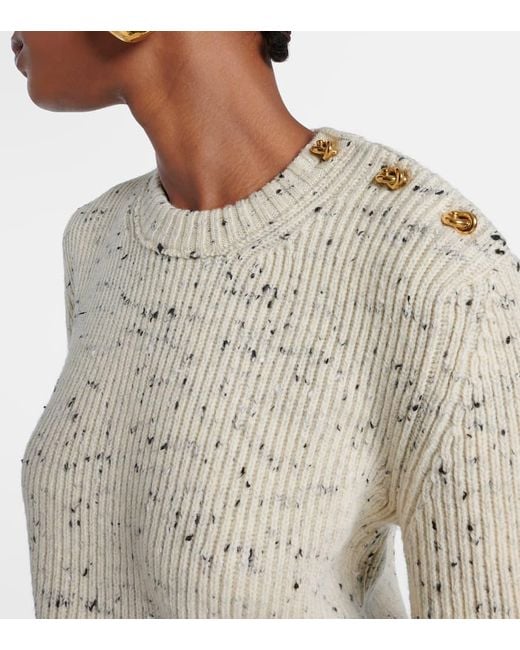 Bottega Veneta Natural Knot Wool-Blend Sweater