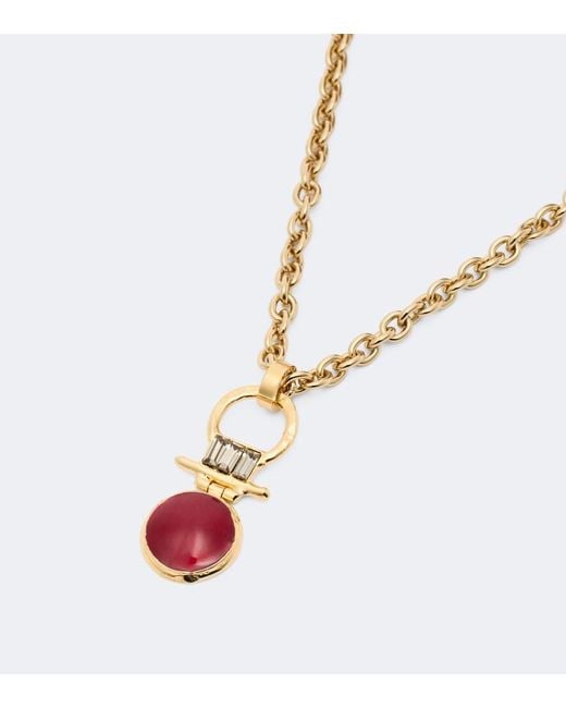 LaDoubleJ White Mini Shen 24Kt-Plated Necklace