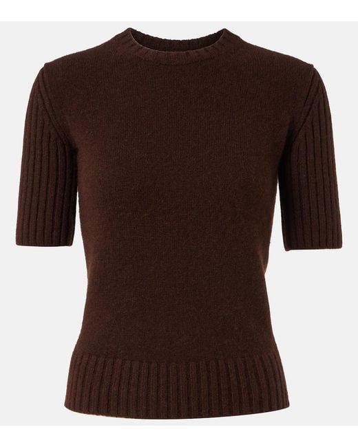 Khaite Brown Mia Cashmere Sweater