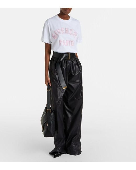 Givenchy White Embroidered Cotton T-Shirt