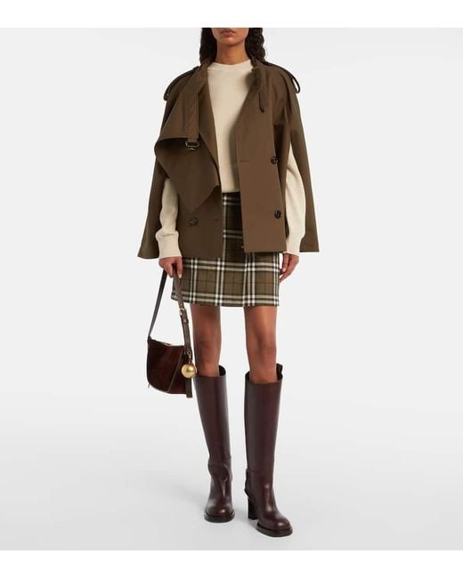 Burberry Brown Stiefel Cavalier 85 Aus Leder