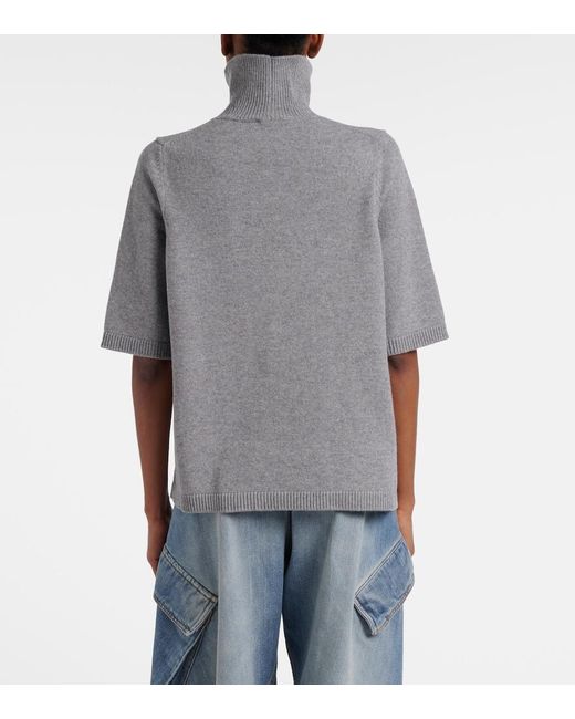 Alaïa Gray Cashmere And Wool-Blend Sweater