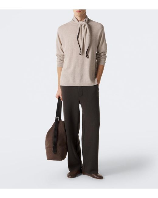 Lisa Yang Natural Mason Cashmere Sweater for men