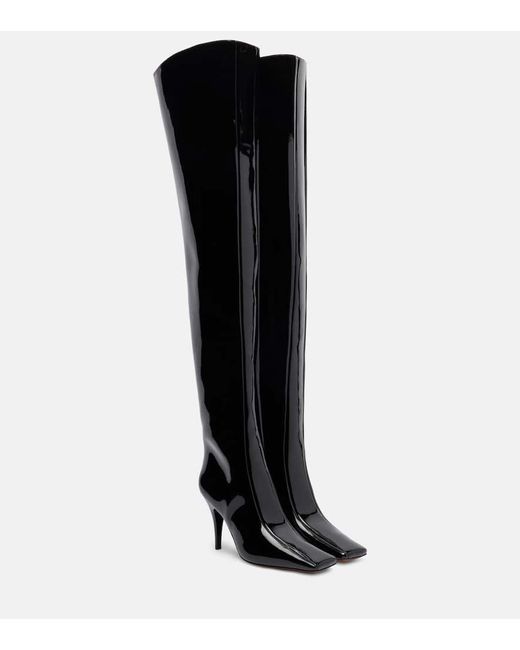 Stella McCartney Black Eve Alter Mat Over-The-Knee Boots