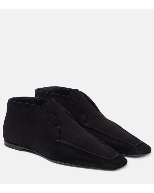 Totême Black Suede Desert Boots