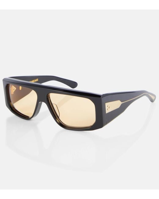 Jacques Marie Mage Brown Cliff Flat-top Sunglasses