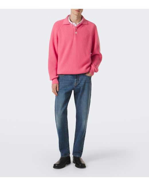 Umit Benan Blue Kevin Faded Straight Jeans for men