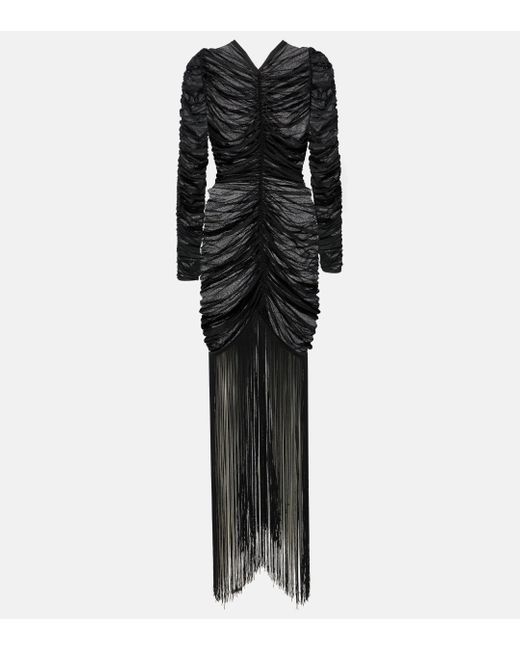 Robe longue Guisa en soie melangee Khaite en coloris Black