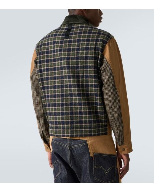 Junya Watanabe X Filson Jacke Aus Baumwolle Und Wolle in Brown für Herren