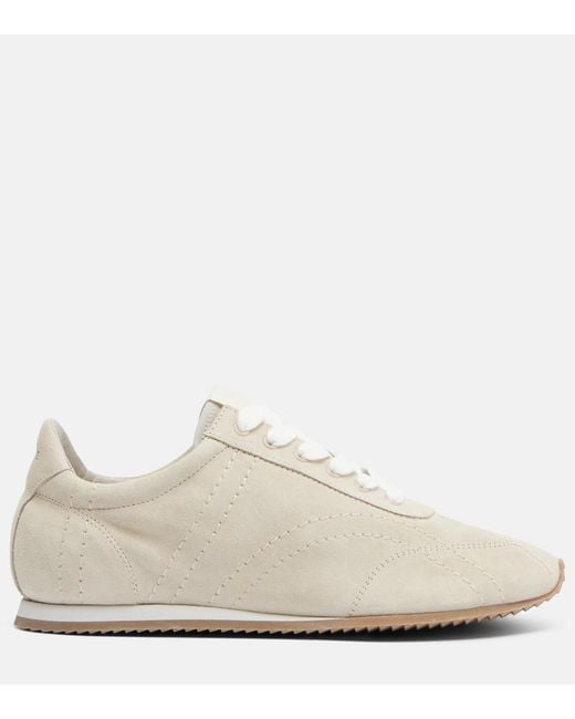 Totême  White Suede Sneakers