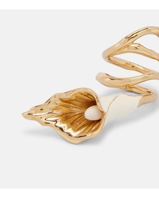 Chloé White Floral Ring