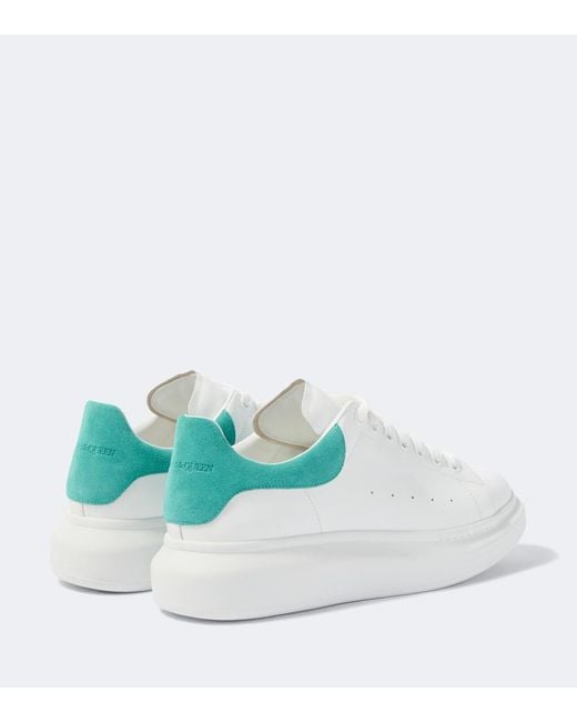 McQueen White Oversized Leather Sneakers for men