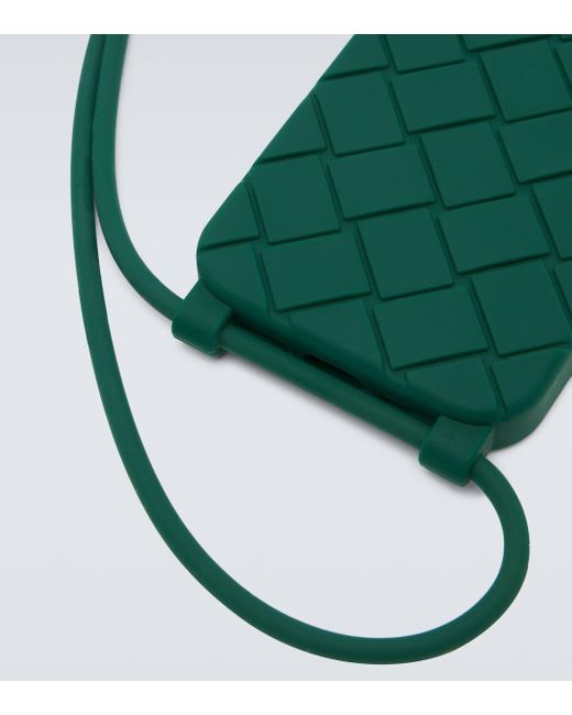 Bottega Veneta Green Iphone 14 Pro Phone Case With Strap for men