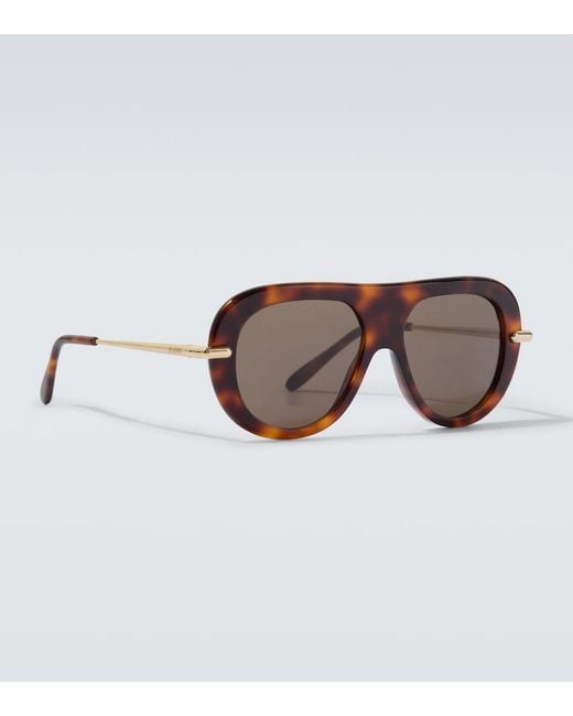 Loewe Brown Aviator Sunglasses for men