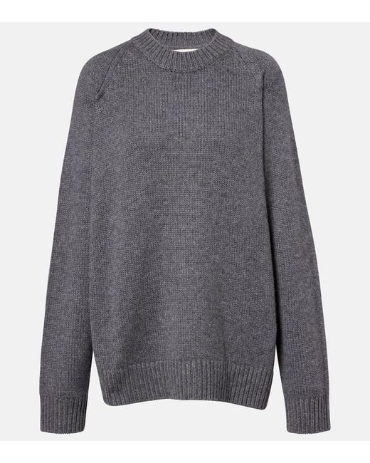 Lisa Yang Gray Pullover Anine Aus Kaschmir