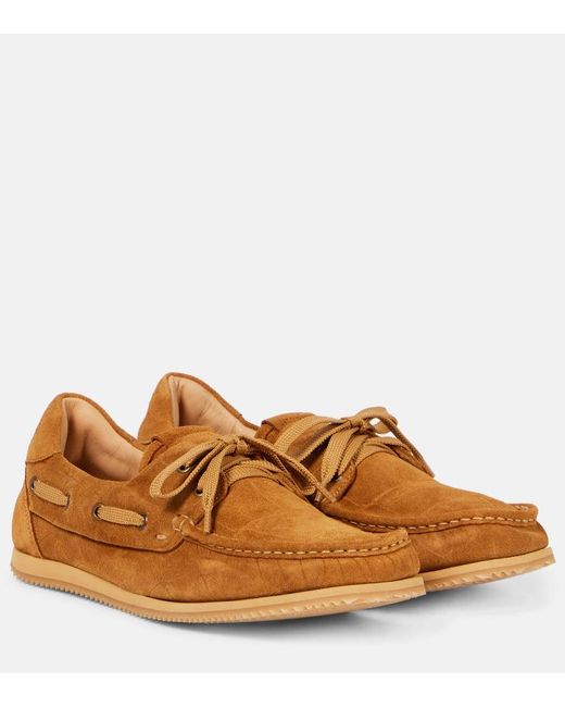 Jacquemus Brown Segelschuhe Batto Aus Veloursleder