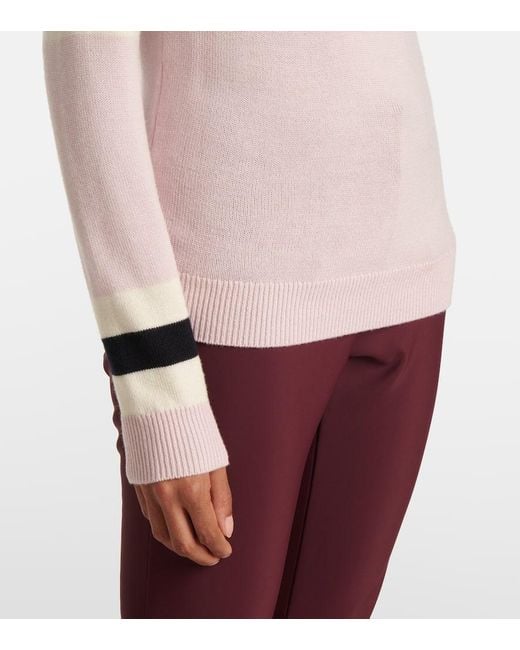 Perfect Moment Pink Skipullover Schild Aus Wolle