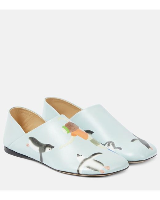 X Suna Fujita slippers Toy de piel Loewe de color White