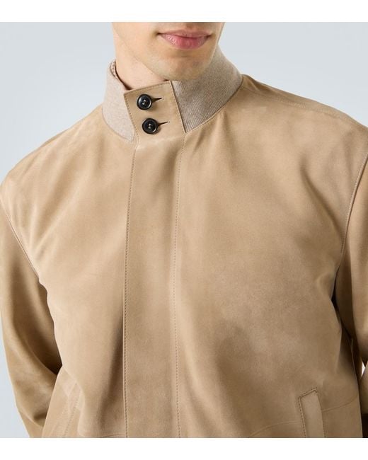 Zegna Natural Suede Blouson for men
