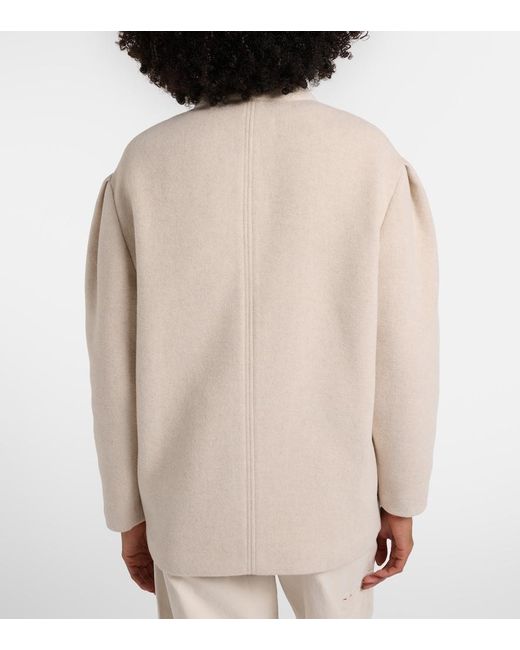 Isabel Marant Natural Wool-Blend Jacket