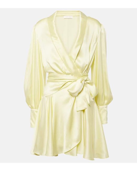 ysl gold dress miley cyrus Zimmermann - Chintz Wrap Midi Dress (Size 12) – Goldie's main image 1