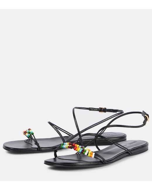 Sandales Loop En Cuir Khaite en coloris White