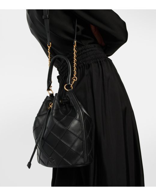Céline 100% Coated Canvas Brown Macadam Bucket Bag One Size - 21% off