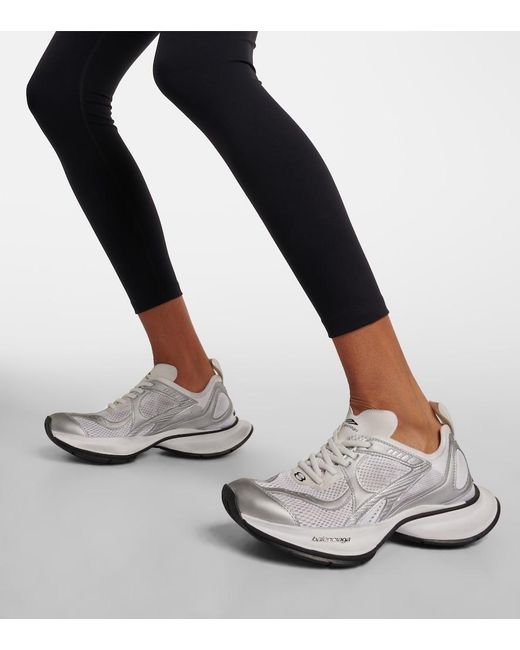 Balenciaga White "Circuit" Sneakers