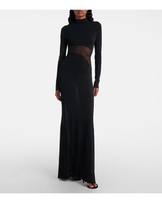 Maxi Dresses Alaïa de color Black