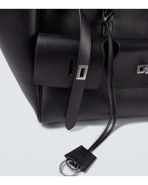 Balenciaga Black Bel Air Carry All Large Leather Tote Bag for men