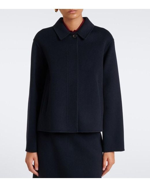Max Mara Black Virgin Wool Jacket