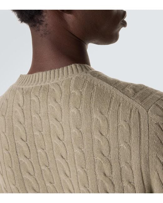 arch4 Natural Duke Street Cable-Knit Cashmere Sweater for men