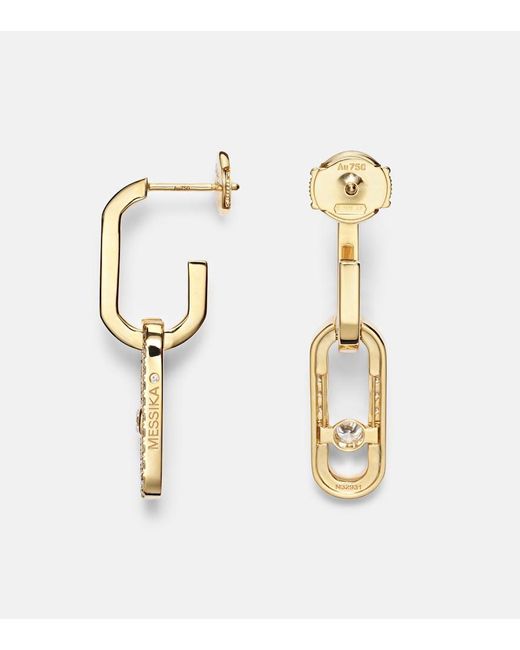Messika White Move Link 18Kt Earrings With Diamonds