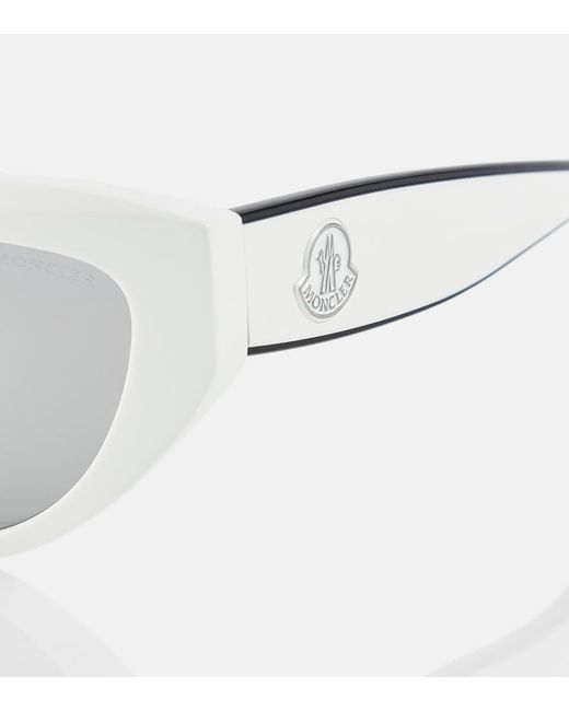 Moncler White Modd Cat-eye Sunglasses