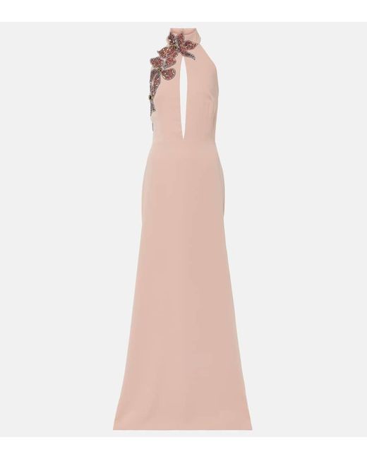 Costarellos Pink Verzierte Robe