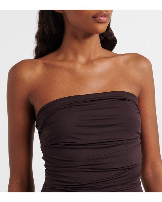 Body Gwyneth Con Ruches di Agolde in Black