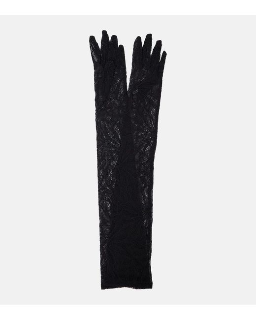 Dolce & Gabbana Black Lace Gloves