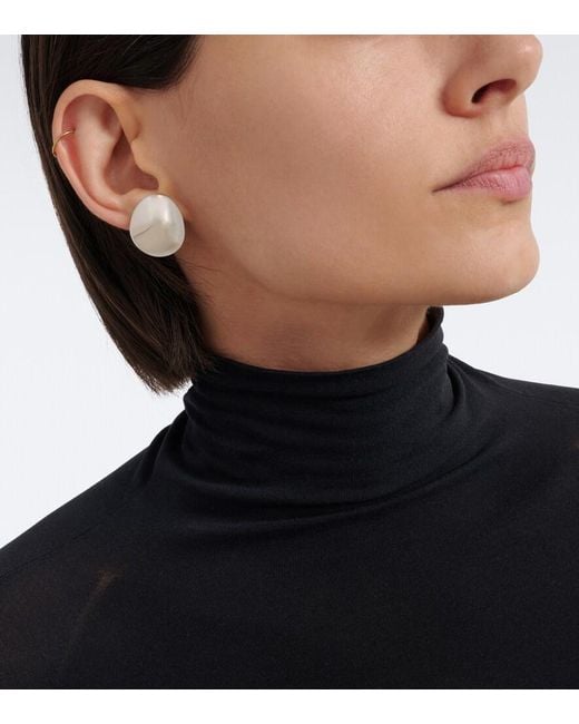 Alaïa White Ohrringe Dome Small