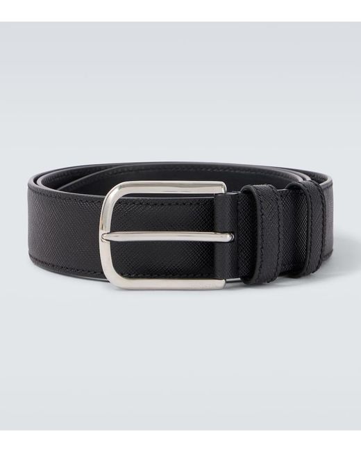 Prada Guertel Aus Saffiano-Leder in Black für Herren