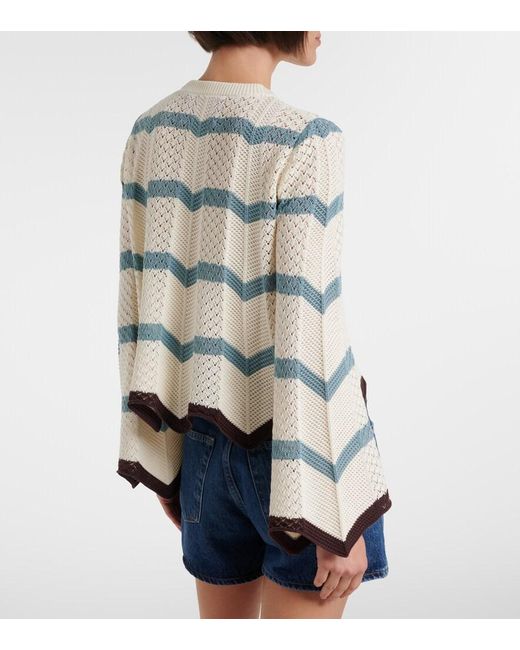 Pullover Cropped di LaDoubleJ in Blue