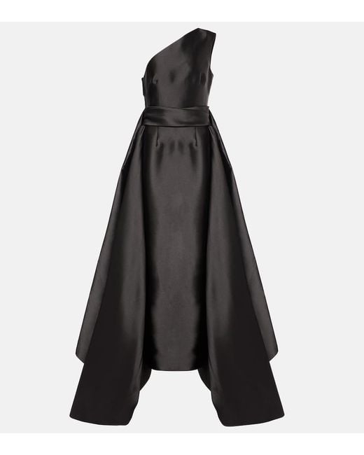 Solace London Black Charo Abendkleid