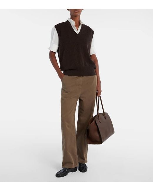 The Row Brown Tote Bag Marlo 14 Aus Leder
