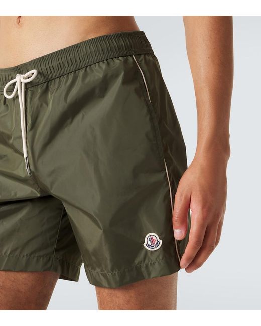 Moncler Green Archivio Swim Trunks for men