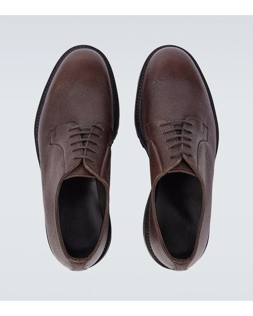 George Cleverley Brown Archie Leather Derby Shoes for men