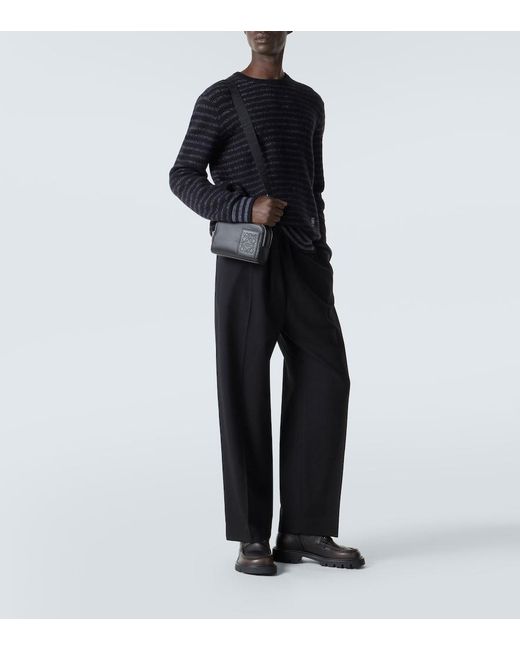 Borsa A Tracolla Anagram Mini di Loewe in Black da Uomo
