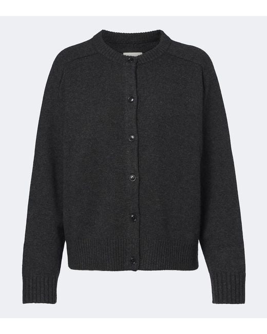 Loulou de Saison Black Aidar Wool And Cashmere Cardigan
