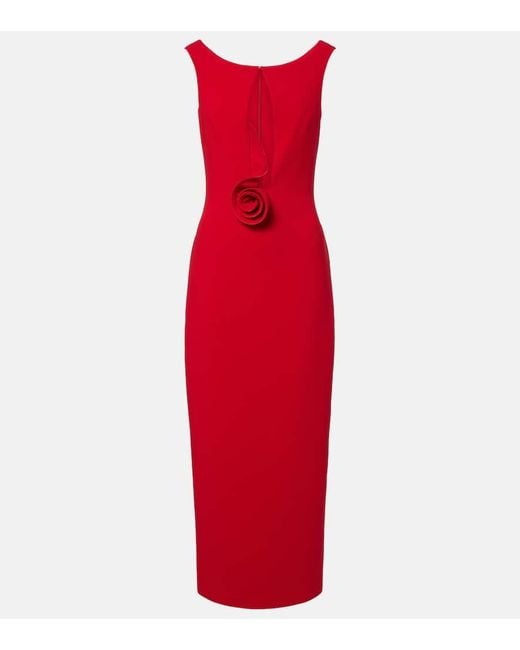 Magda Butrym Red Robe Aus Einem Wollgemisch